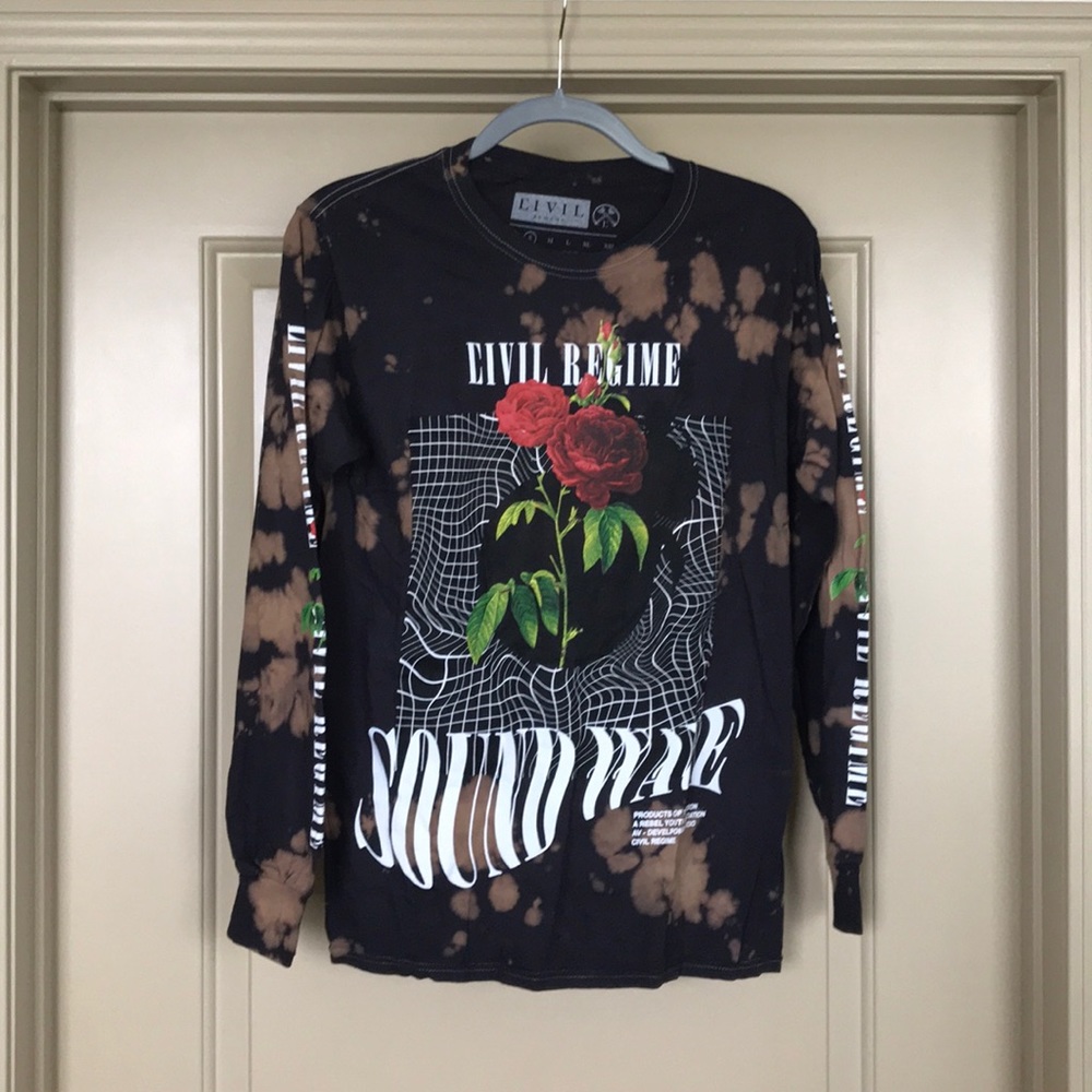 Bleached Black Long Sleeve